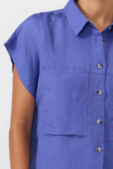 Amur Shirt, Mid Blue