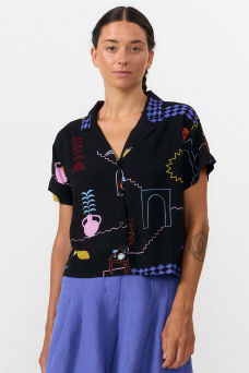 Nyasa Shirt, Print Holiday