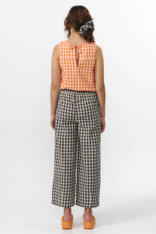 Santa Pants, Check Grey