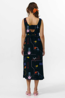 Sena Dress, Print Holiday