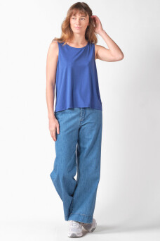 Aliya Top, Surf Blue