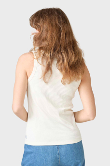 Rib Top, Cream