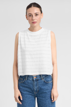 Namsos Lace Top, White