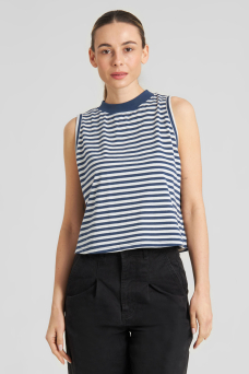 Namsos Stripe Top, Insignia Blue