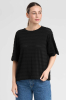 Vadstena Lace Tee, Black