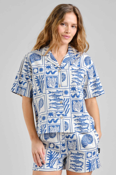 Torup Shirt, Ocean Squares