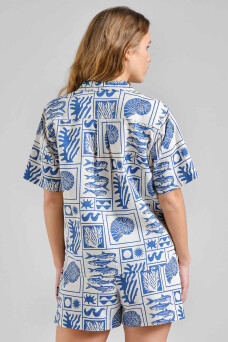 Torup Shirt, Ocean Squares