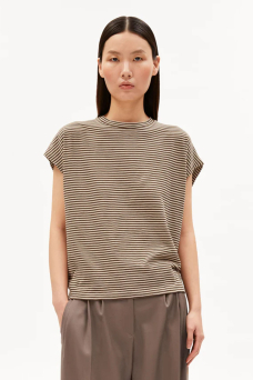 Stripe Tee, Sand/Dried Palm
