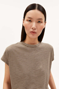 Stripe Tee, Sand/Dried Palm