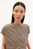 Stripe Tee, Sand/Dried Palm