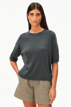 Knit Sweater SS, Space Steel