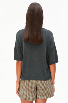 Knit Sweater SS, Space Steel