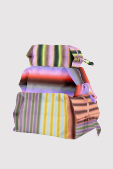 3D Zip Set, Gradient Stripes