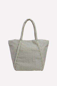 Cloud Bag, Sage Stripe