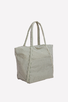 Cloud Bag, Sage Stripe