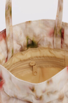 Nylon Drawstring Bag, Abstract Floral