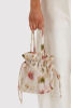 Nylon Drawstring Bag, Abstract Floral