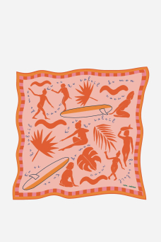 Sunset Surf Scarf, Orange/Pink