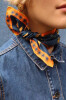 Sunshine People Scarf, Orange/Navy