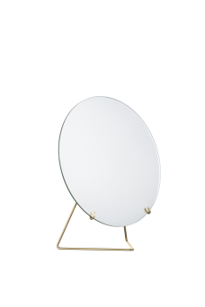 Mirror 30 cm, Brass