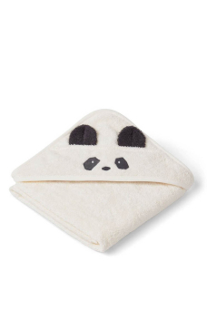 Albert Hood Towel, Panda Creme