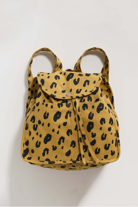 Drawstring Backpack, Leopard