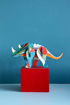 Kidsonroof, DIY Triceratops