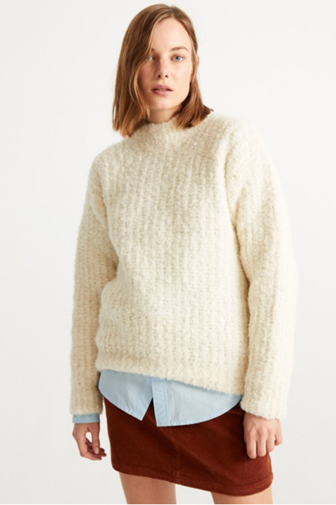 Trash Knit Sweater, White