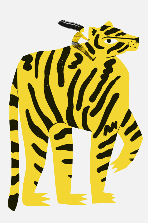 Plakat Tiger A3 Riso Druck