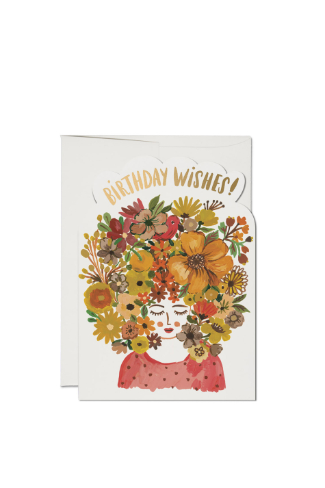 Card, Floral Tresses