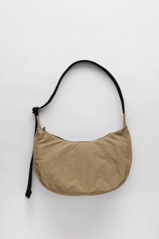 Nylon Crescent Bag M, Dark Khaki