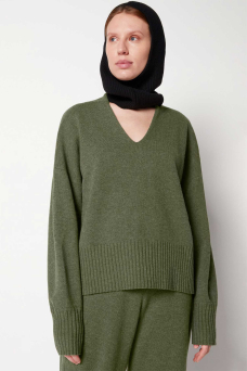 Bellie Sweater, Dark Olive