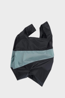 The New Shopping Bag, Black/Grey, L