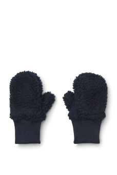 Coy Pile Mittens, Midnight Navy