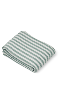 Macy Beach Towel, Stripe Peppermint/White