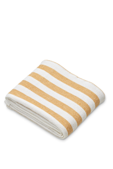 Macy Beach Towel, Stripe Yellow/White
