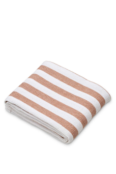 Macy Beach Towel, Stripe Rose/White