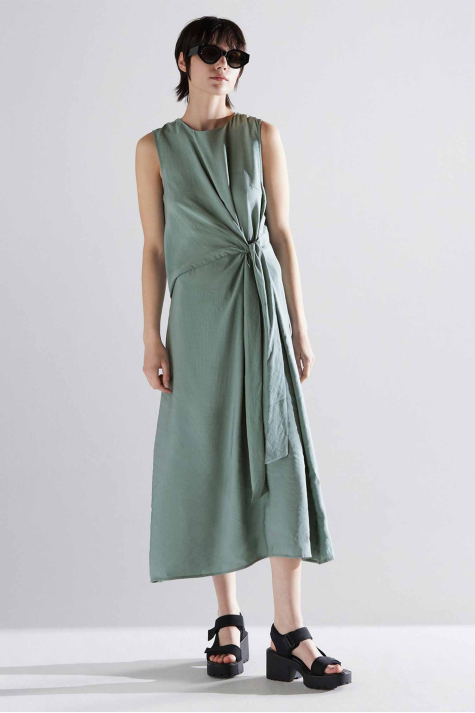 Jussie Dress, Silver Green