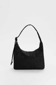 Nylon Shoulder Bag Mini, Black