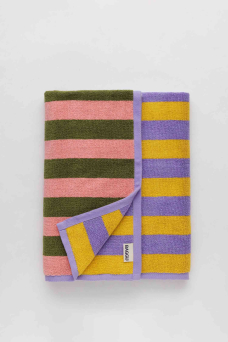 Bath Towel, Sunset Quilt Stripe