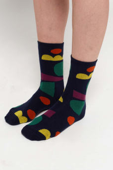 Long Socks, Multicolor Shapes