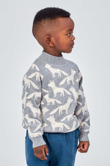 Kuruk Sweater, Grey/ Foxes