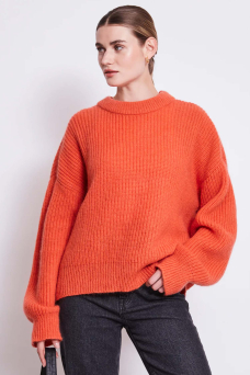 Ani Sweater, Bright Orange