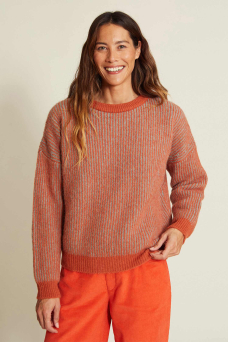 Mianeh Sweater, Orange/Mint