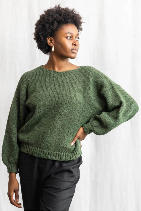 Ica Pullover, Olive