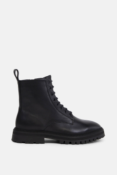Downtown Lace Up Boots, Black