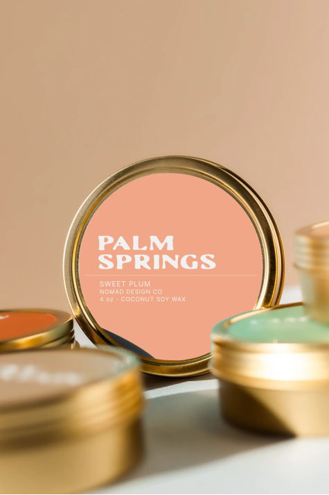 Travel Tin Candle, Palm Springs