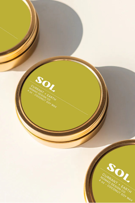 Travel Tin Candle, Sol