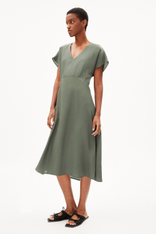 Aalbine Dress, Grey Green