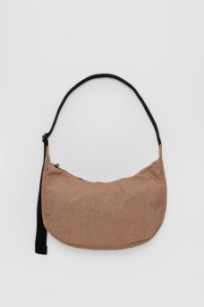 Nylon Crescent Bag M, Cocoa